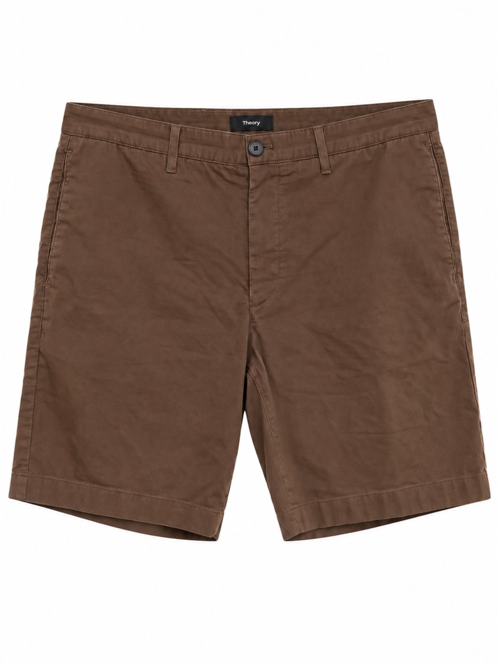 Theory Men's Brown Tailored Cotton Shorts